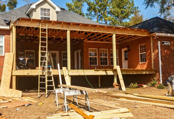Porch Raising in Rochester